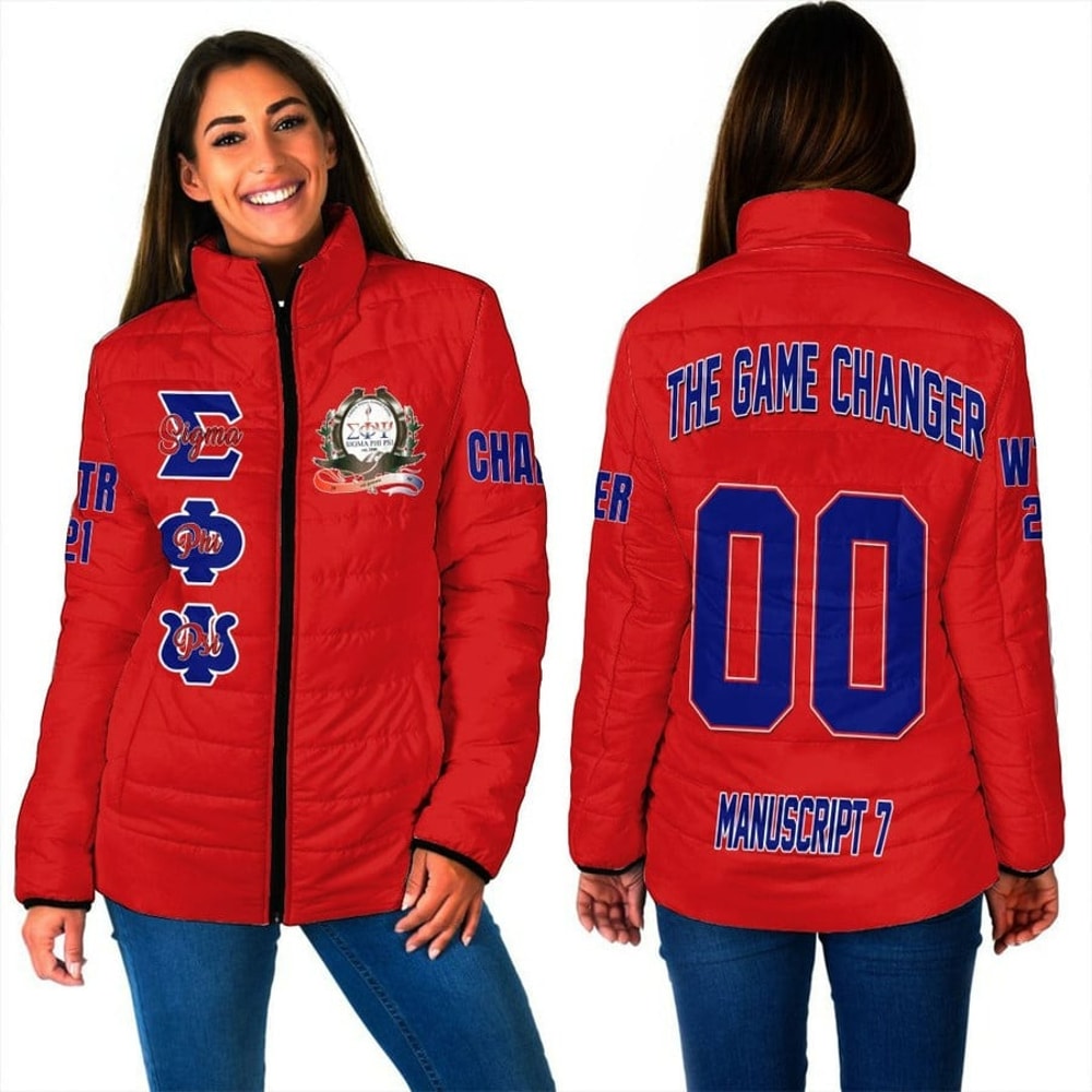 Custom Sigma Phi Psi Padded Jackets, African Padded Jacket For Men Women