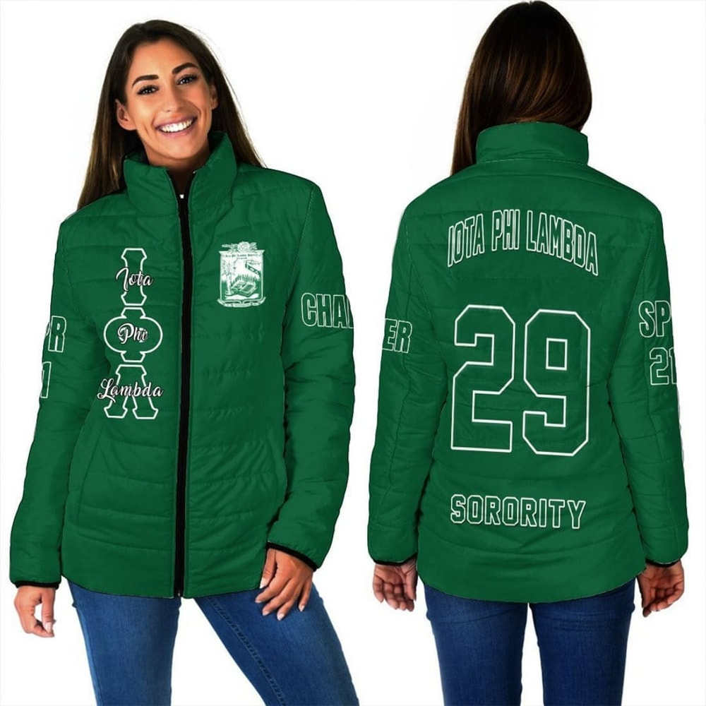 Custom Iota Phi Lambda Padded Jackets, African Padded Jacket For Men Women