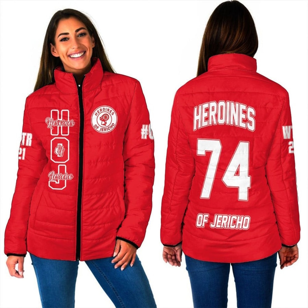 Custom Heroines Of Jericho Padded Jackets, African Padded Jacket For Men Women