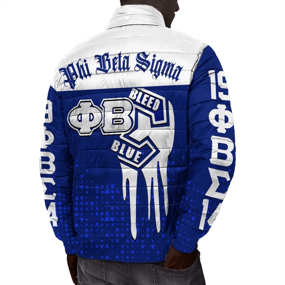 Phi Beta Sigma Padded Jackets, African Padded Jacket For Men Women