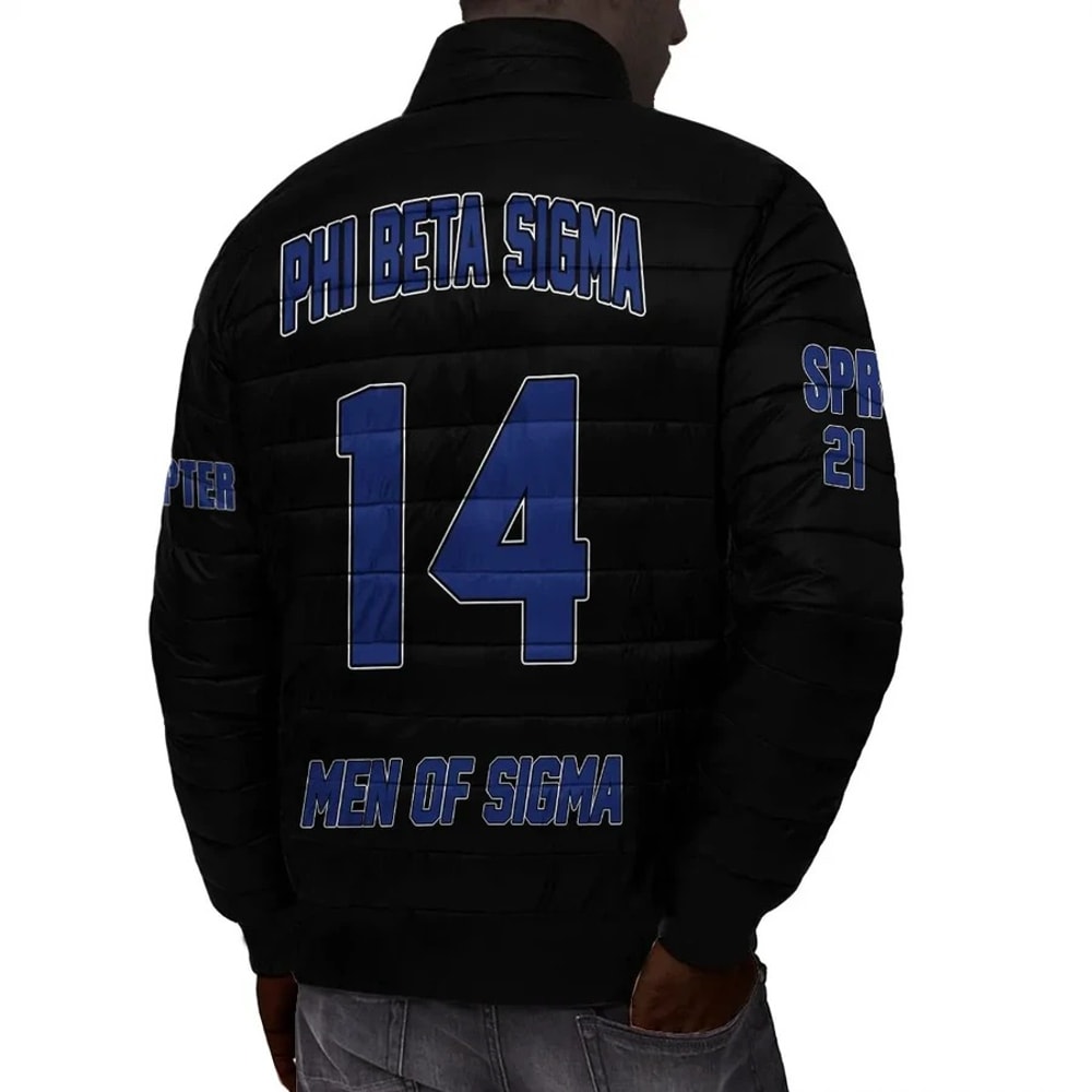 Custom Phi Beta Sigma Padded Jackets, African Padded Jacket For Men Women