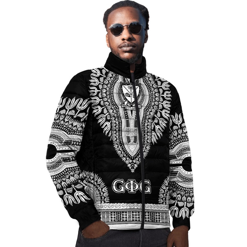 Groove Phi Groove Dashiki Padded Jackets 01, African Padded Jacket For Men Women