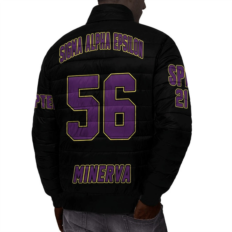 Custom Sigma Alpha Epsilon Padded Jackets, African Padded Jacket For Men Women