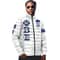 Custom Phi Beta Sigma ( White ) Padded Jackets, African Padded Jacket For Men Women
