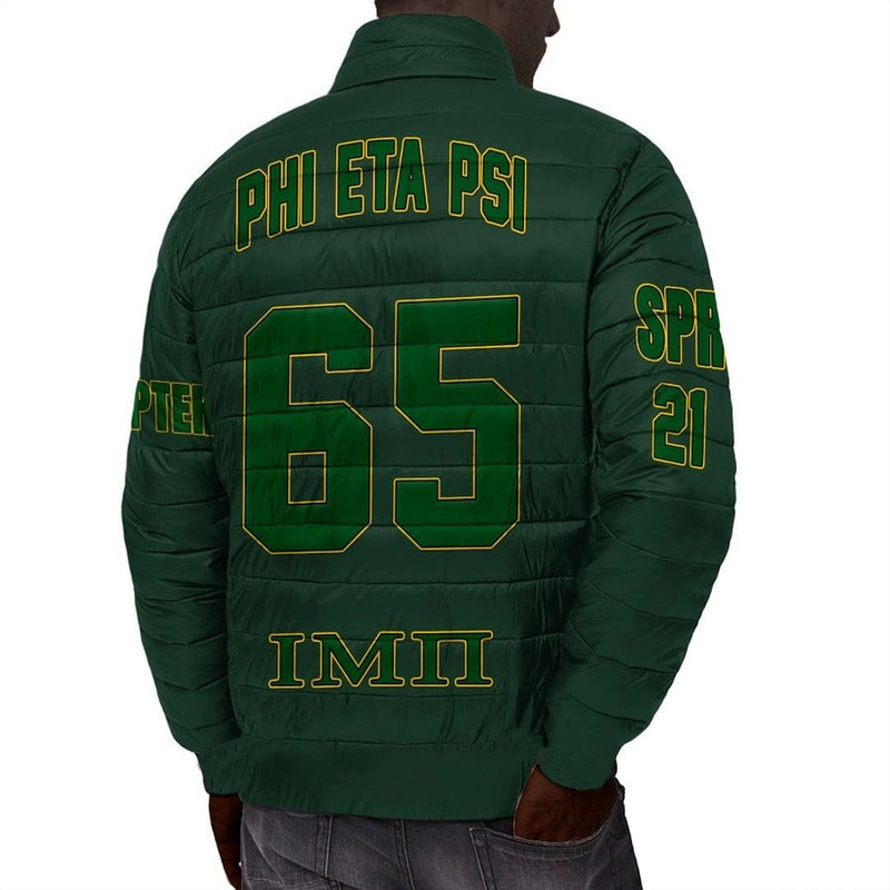 Custom Phi Eta Psi Padded Jackets, African Padded Jacket For Men Women
