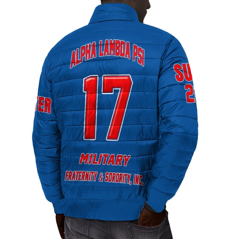 Custom Alpha Omega Phi Padded Jacket, African Padded Jacket For Men Women