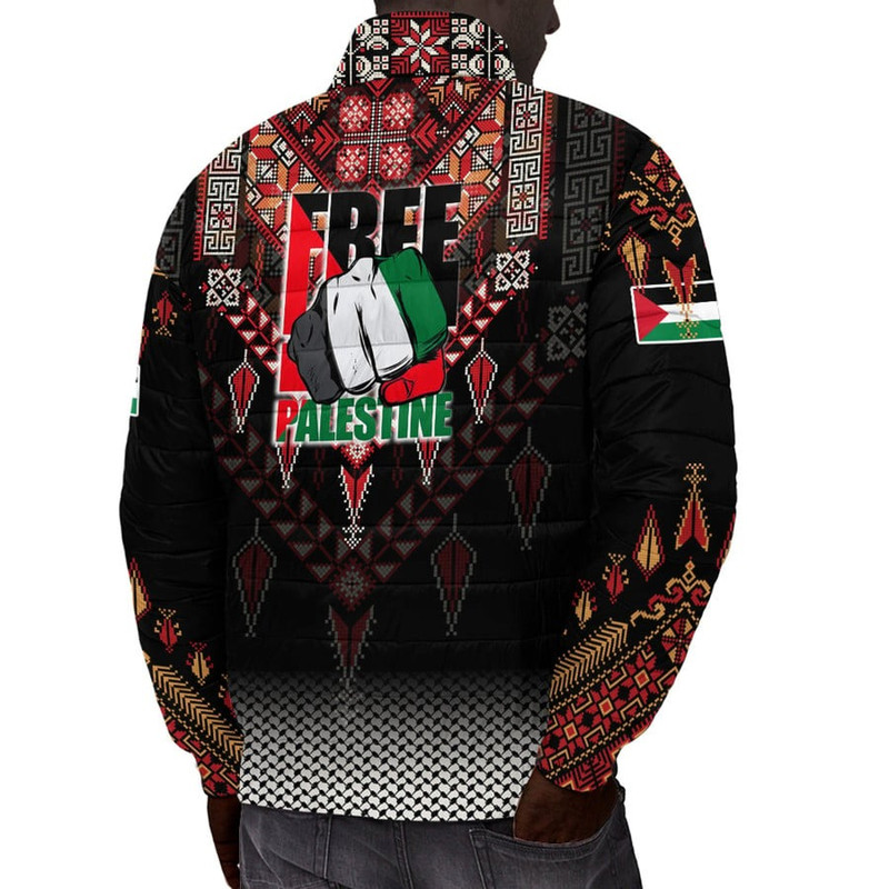 Free Palestine Padded Jacket 01, African Padded Jacket For Men Women