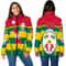 Togo Active Flag Women Padded Jacket, African Padded Jacket For Men Women