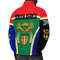 South Africa Active Flag Padded Jacket, African Padded Jacket For Men Women
