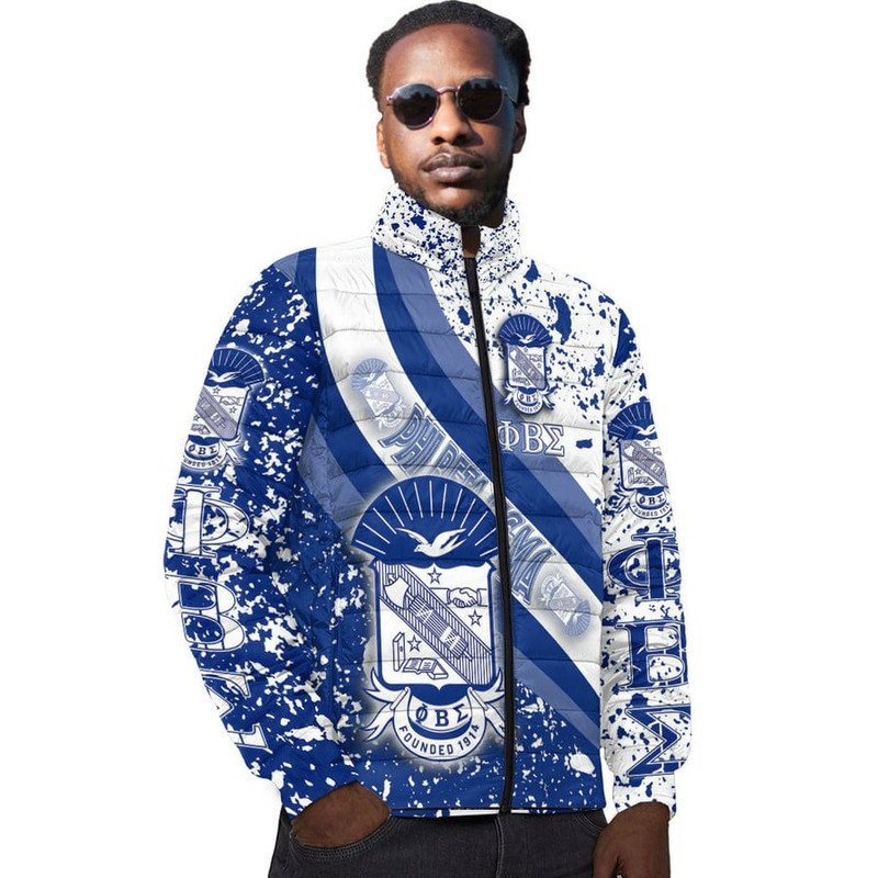 Phi Beta Sigma Special Padded Jacket, African Padded Jacket For Men Women