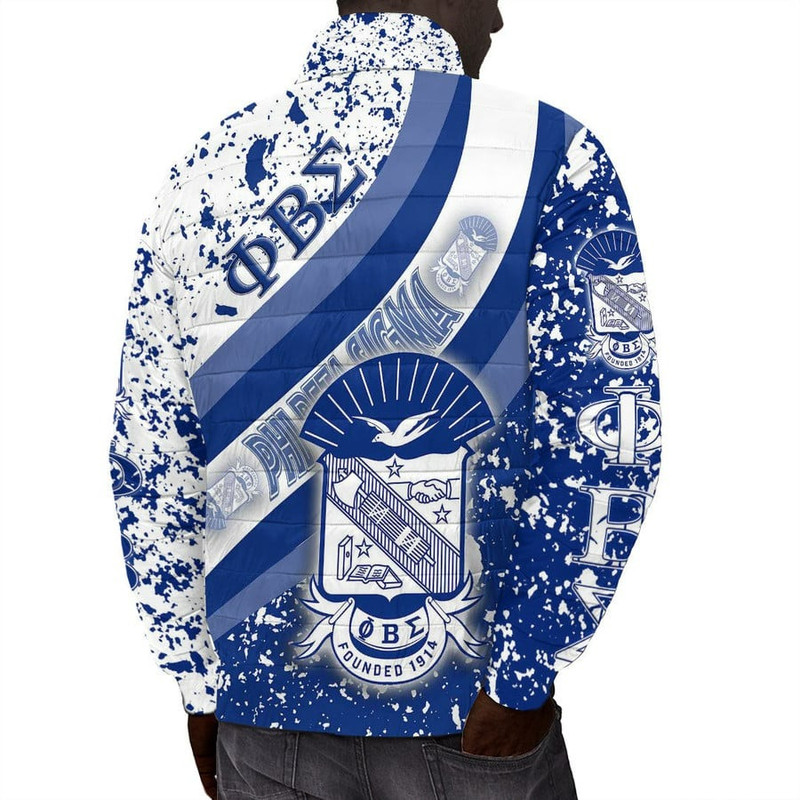 Phi Beta Sigma Special Padded Jacket, African Padded Jacket For Men Women