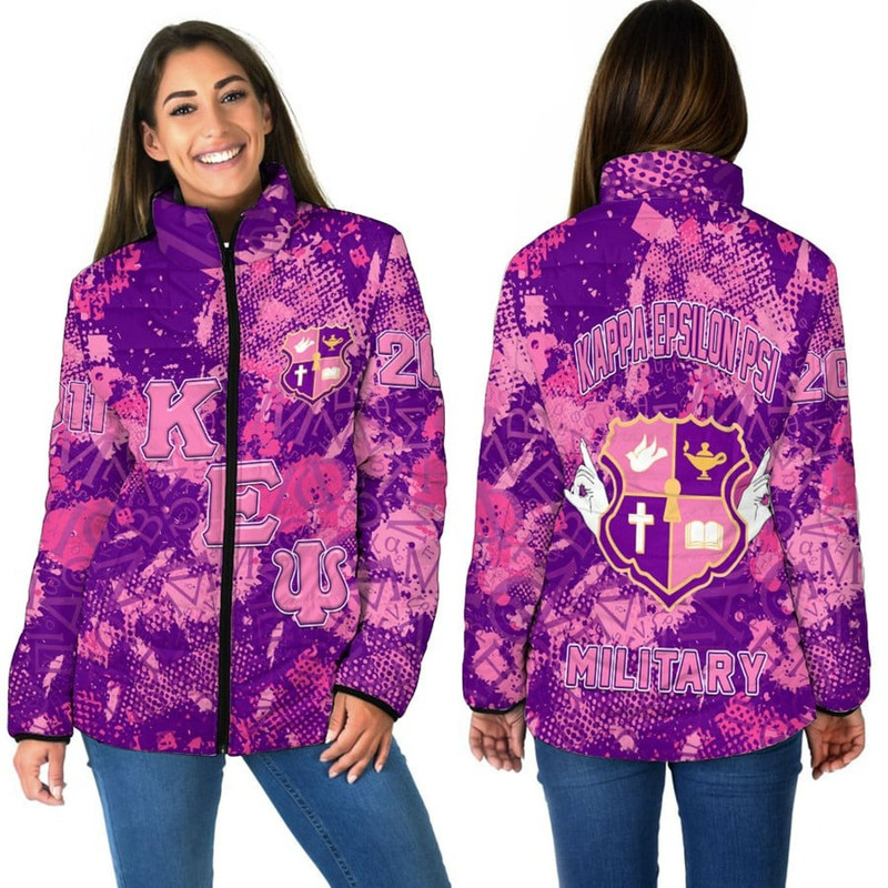 KEY Sport Style Women Padded Jacket, African Padded Jacket For Men Women