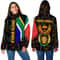 South Africa Women's Padded Jacket Kente Pattern, African Padded Jacket For Men Women