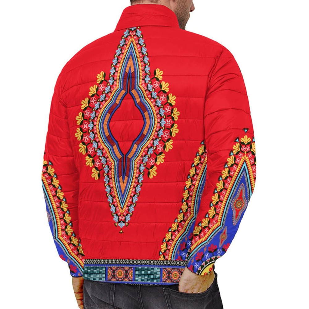 Neck Dashiki Africa - Padded Jacket, African Padded Jacket For Men Women