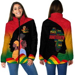 black history month i'm black women padded jacket, african padded jacket for men women