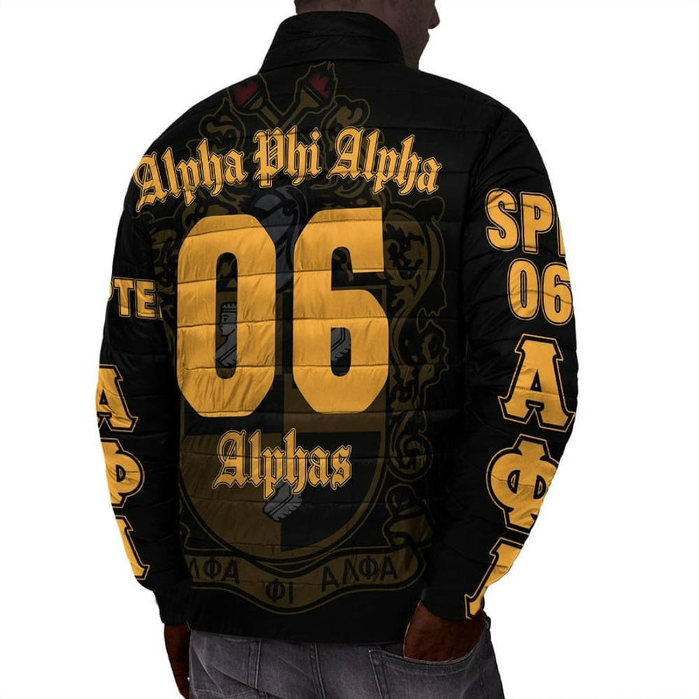 Alpha Phi Alpha - Beta Phi Lambda Padded Jacket, African Padded Jacket For Men Women
