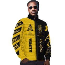 alpha phi alpha unique padded jacket, african padded jacket for men women