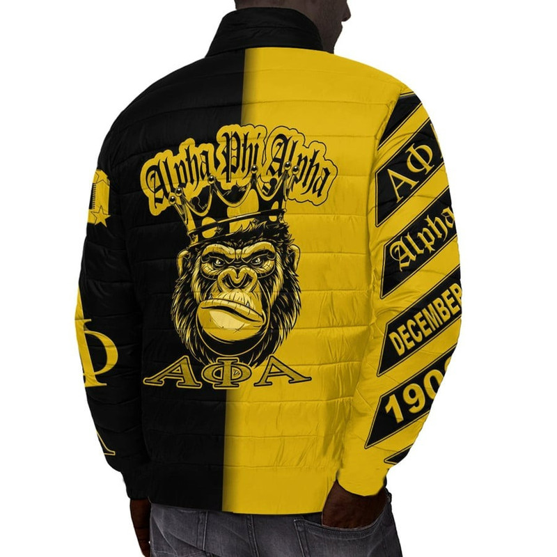 Alpha Phi Alpha Unique Padded Jacket, African Padded Jacket For Men Women
