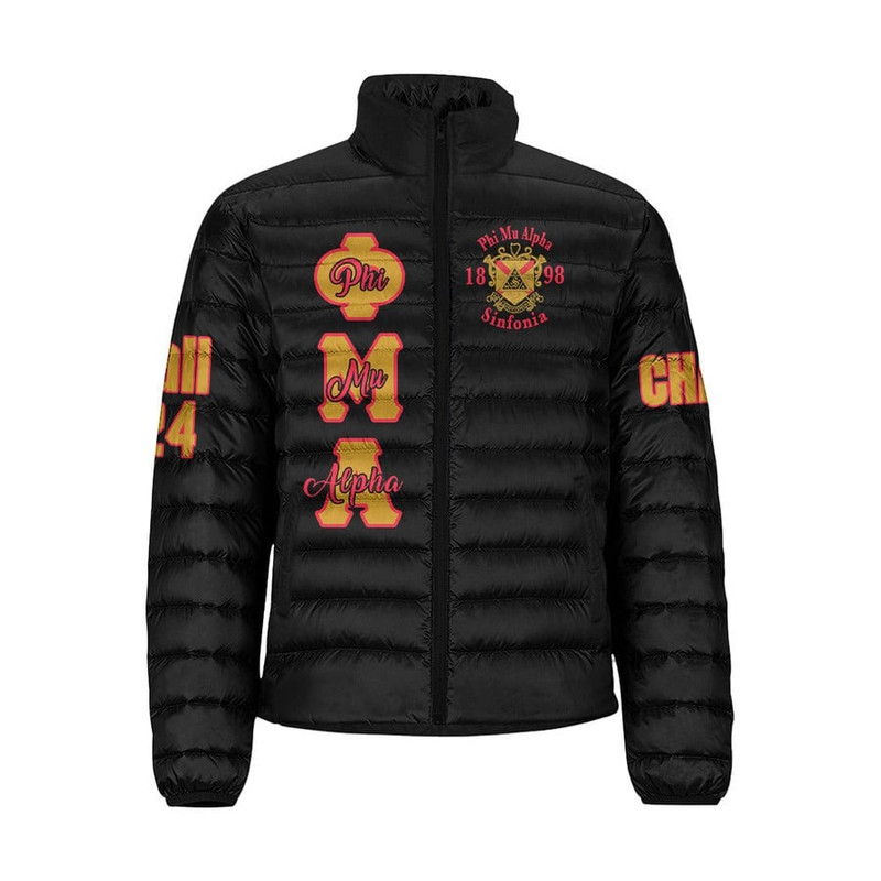 (Custom) Phi Mu Alpha Sinfonia Padded Jackets, African Padded Jacket For Men Women