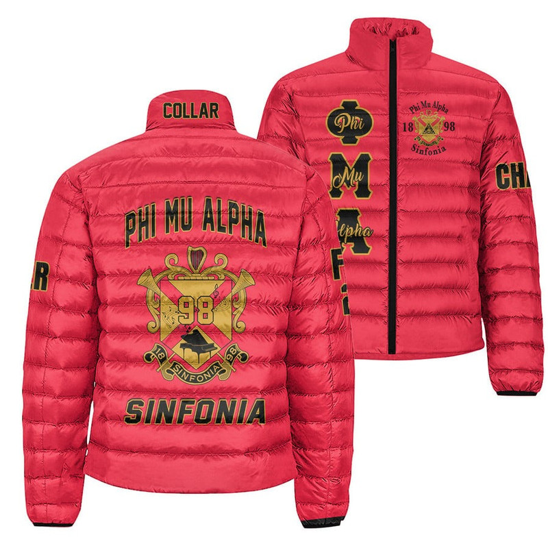 (Custom) Phi Mu Alpha Sinfonia Padded Jackets 02, African Padded Jacket For Men Women