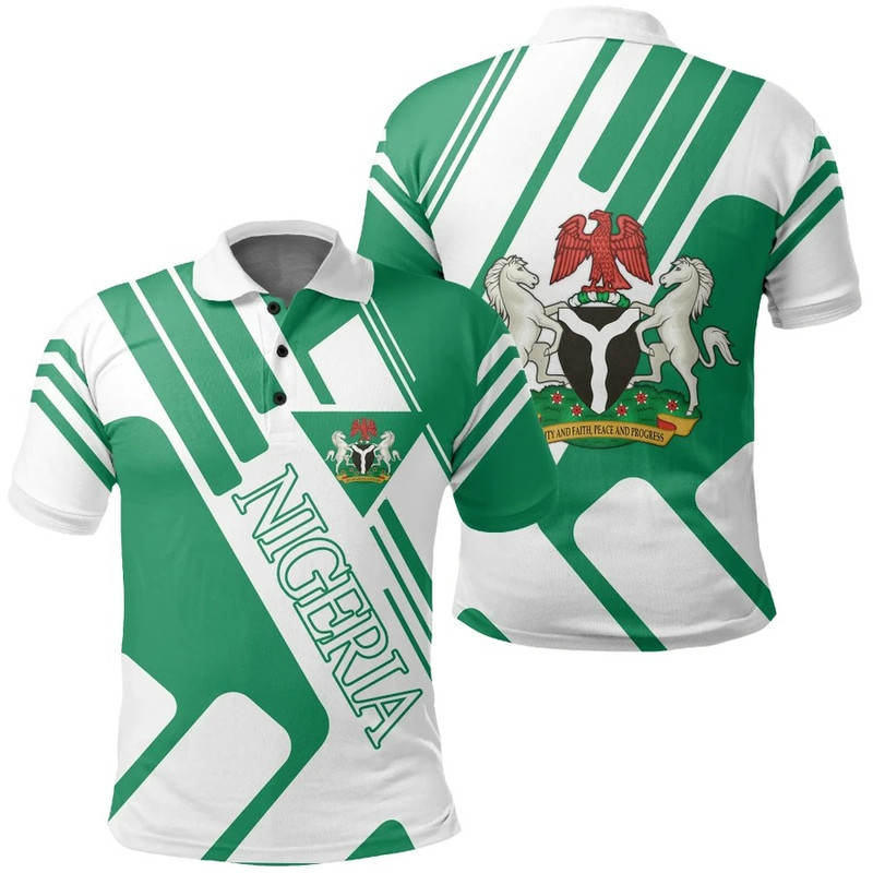 Nigeria Polo Shirt Rockie Style, African Polo Shirt For Men Women
