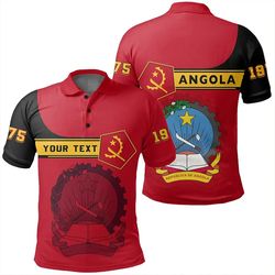 custom angola polo shirt pentagon style, african polo shirt for men women