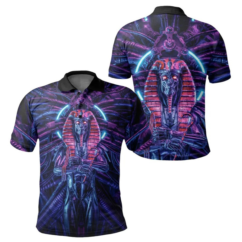 Egypt Polo Shirt Tomb Of The Neo Pharaoh, African Polo Shirt For Men Women