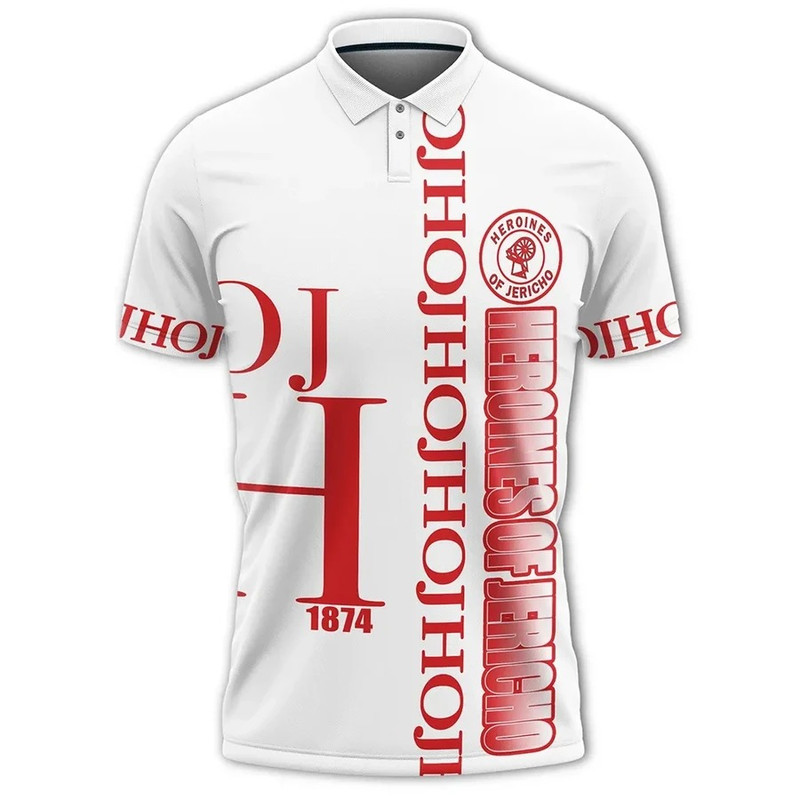 White Heroines Of Jericho Polo Shirt, African Polo Shirt For Men Women