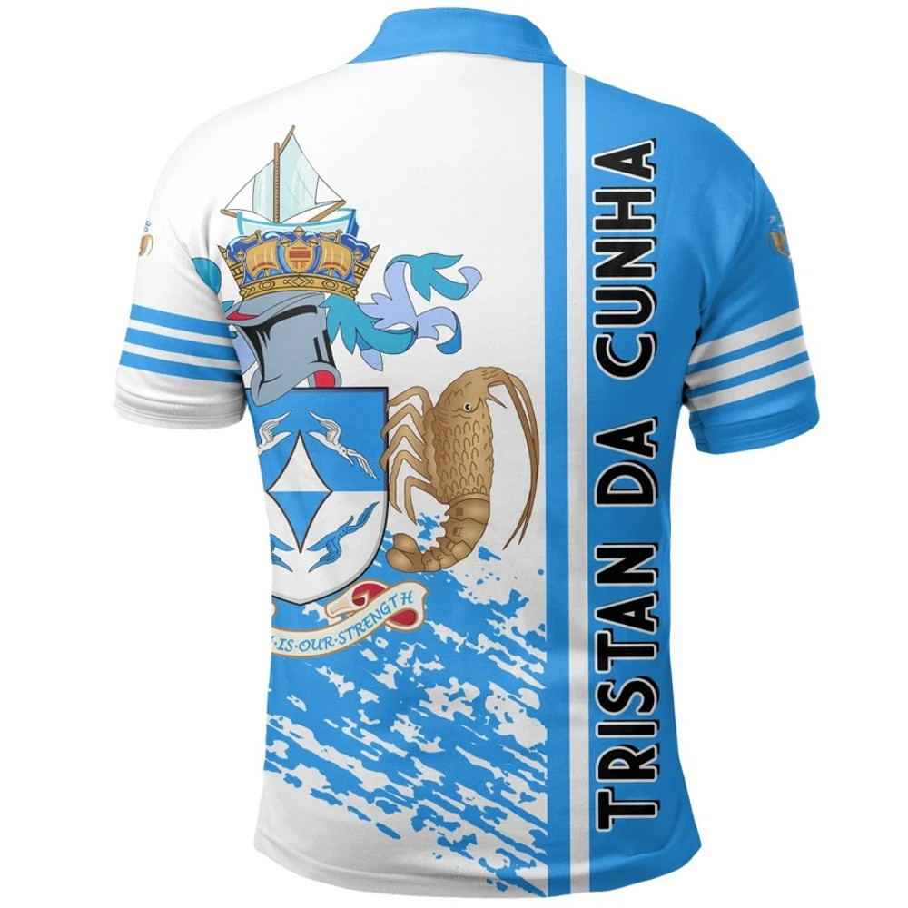 Tristan Da Cunha Quarter Style Polo Shirt, African Polo Shirt For Men Women