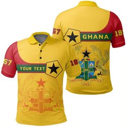 custom ghana polo shirt pentagon style, african polo shirt for men women