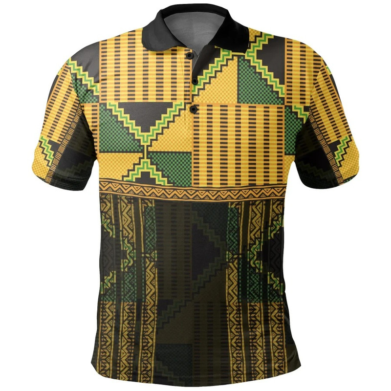 Africa Map Kente Apremoo Polo Shirt, African Polo Shirt For Men Women