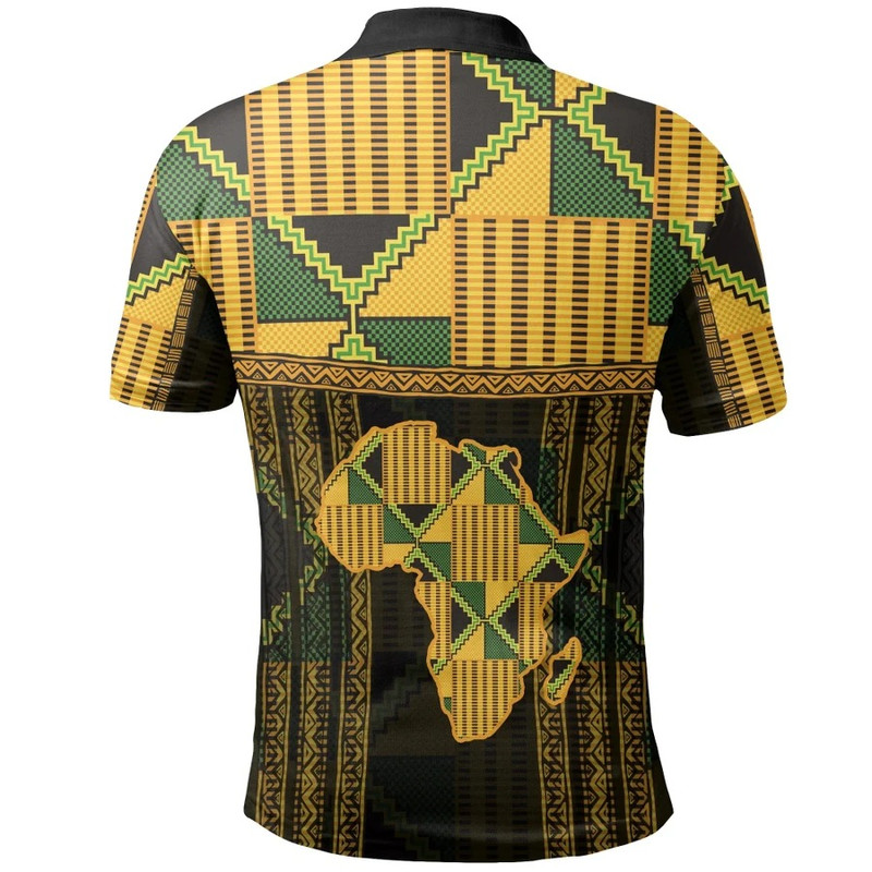 Africa Map Kente Apremoo Polo Shirt, African Polo Shirt For Men Women