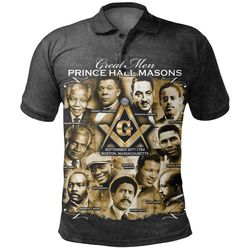 prince hall freemasonry dropi polo shirt, african polo shirt for men women