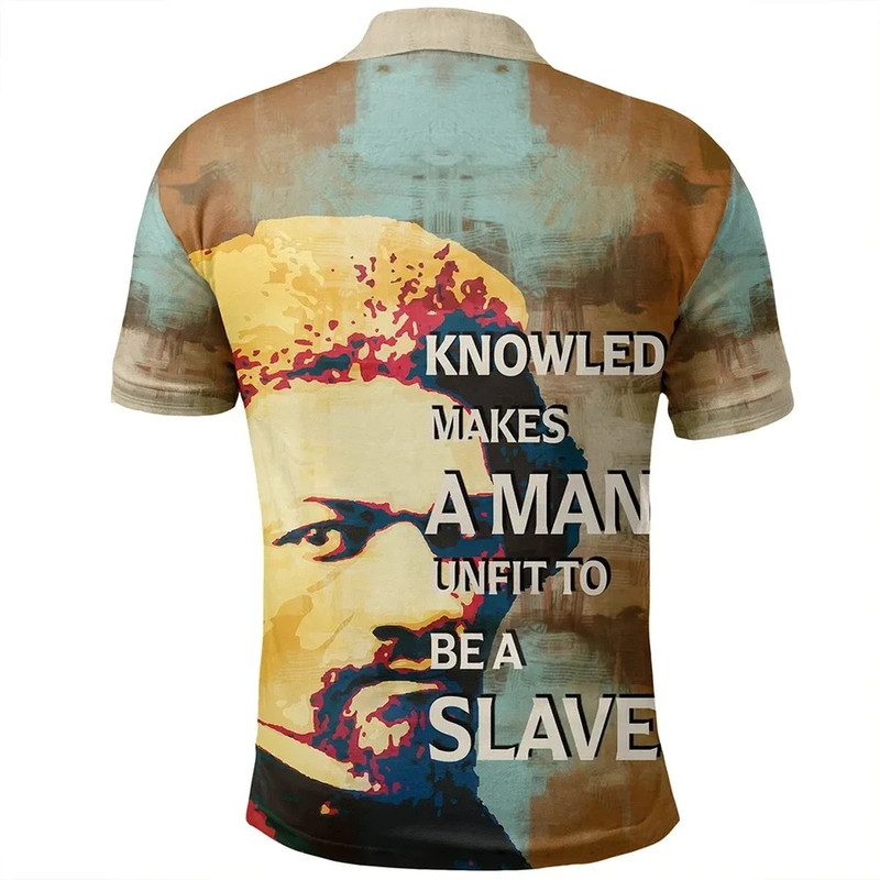 Frederick Douglass Quote Paint Mix Polo Shirt, African Polo Shirt For Men Women