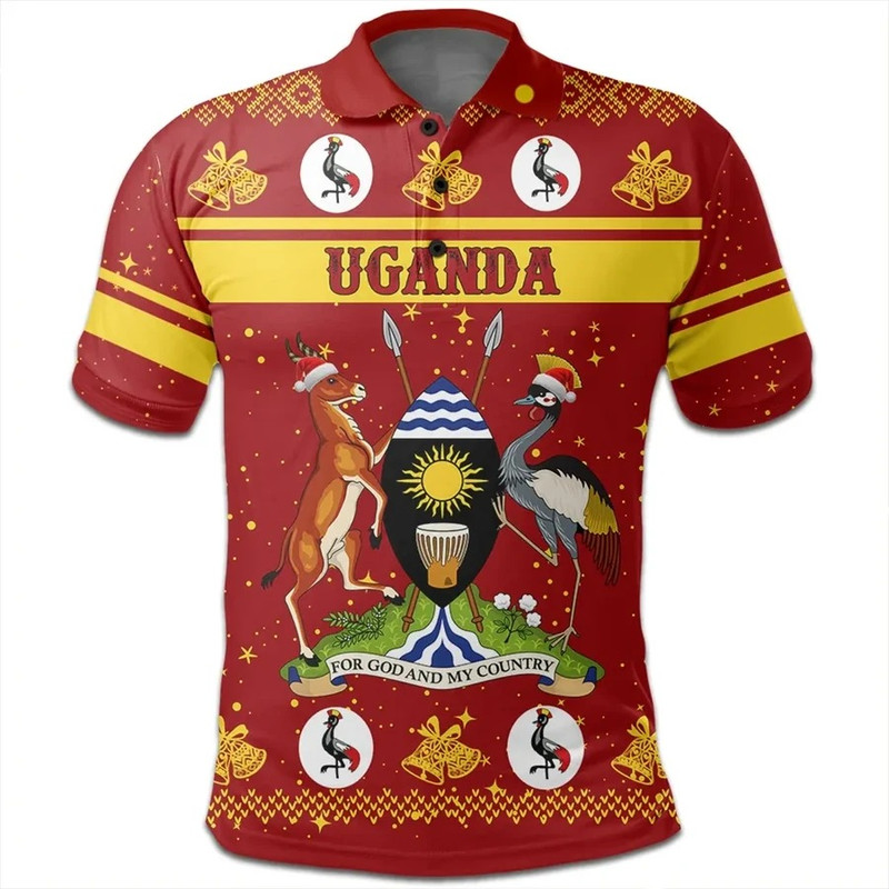 Uganda Polo Shirt Christmas, African Polo Shirt For Men Women