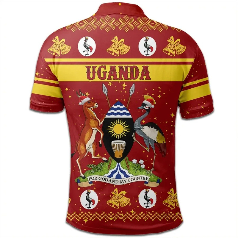 Uganda Polo Shirt Christmas, African Polo Shirt For Men Women