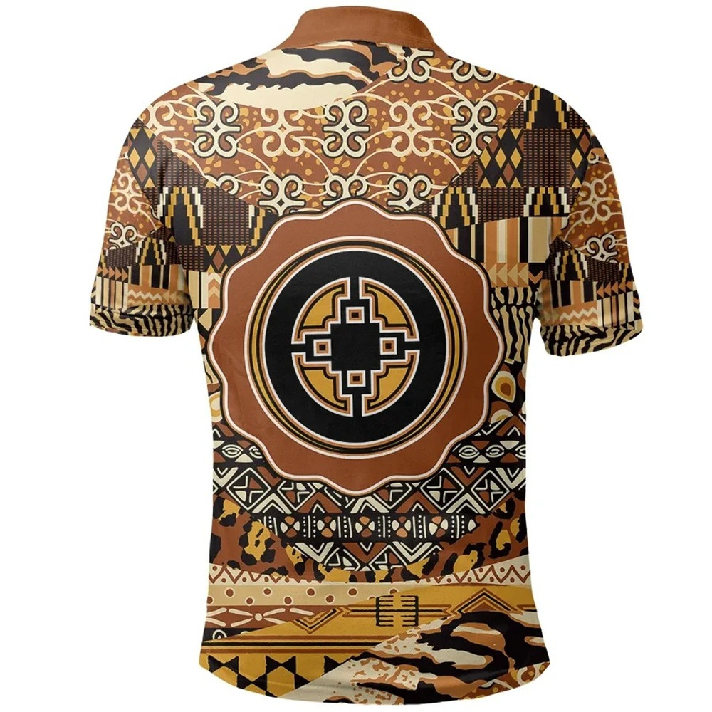 Dame Dame Polo Shirt Leo Style, African Polo Shirt For Men Women