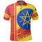 Ethiopia Quarter Style Polo Shirt, African Polo Shirt For Men Women