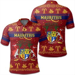mauritius polo shirt christmas, african polo shirt for men women