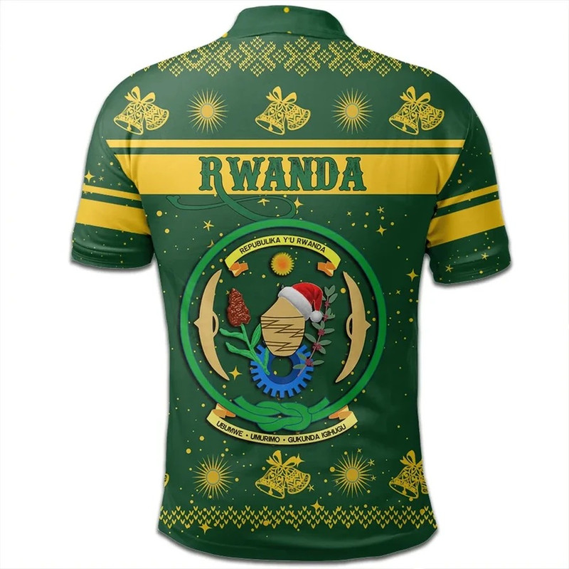 Rwanda Polo Shirt Christmas, African Polo Shirt For Men Women