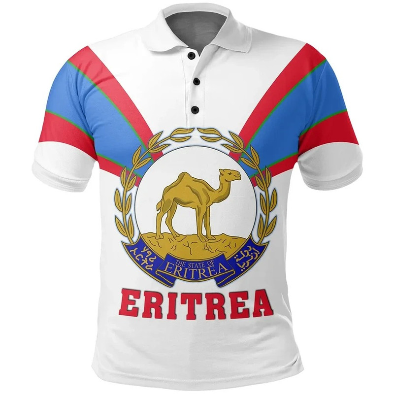 Eritrea Polo Shirt Tusk Style, African Polo Shirt For Men Women