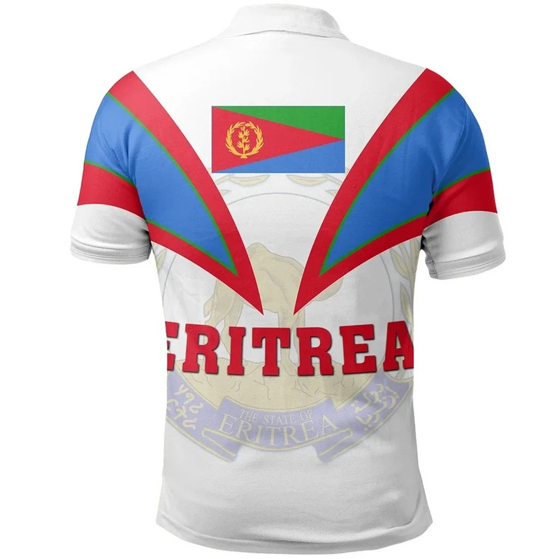 Eritrea Polo Shirt Tusk Style, African Polo Shirt For Men Women