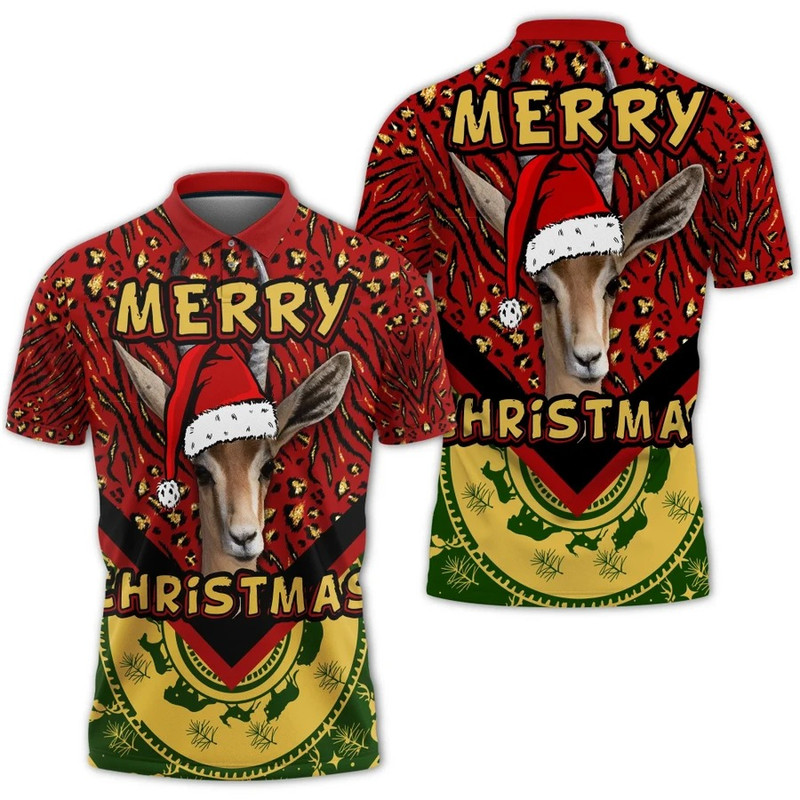 Christmas Gazelle Women Polo Shirt, African Polo Shirt For Men Women