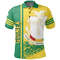 Guinea Quarter Style Polo Shirt, African Polo Shirt For Men Women