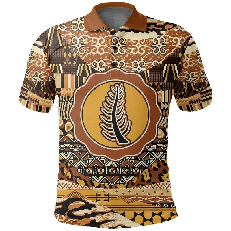 Nyame Nti Polo Shirt Leo Style, African Polo Shirt For Men Women