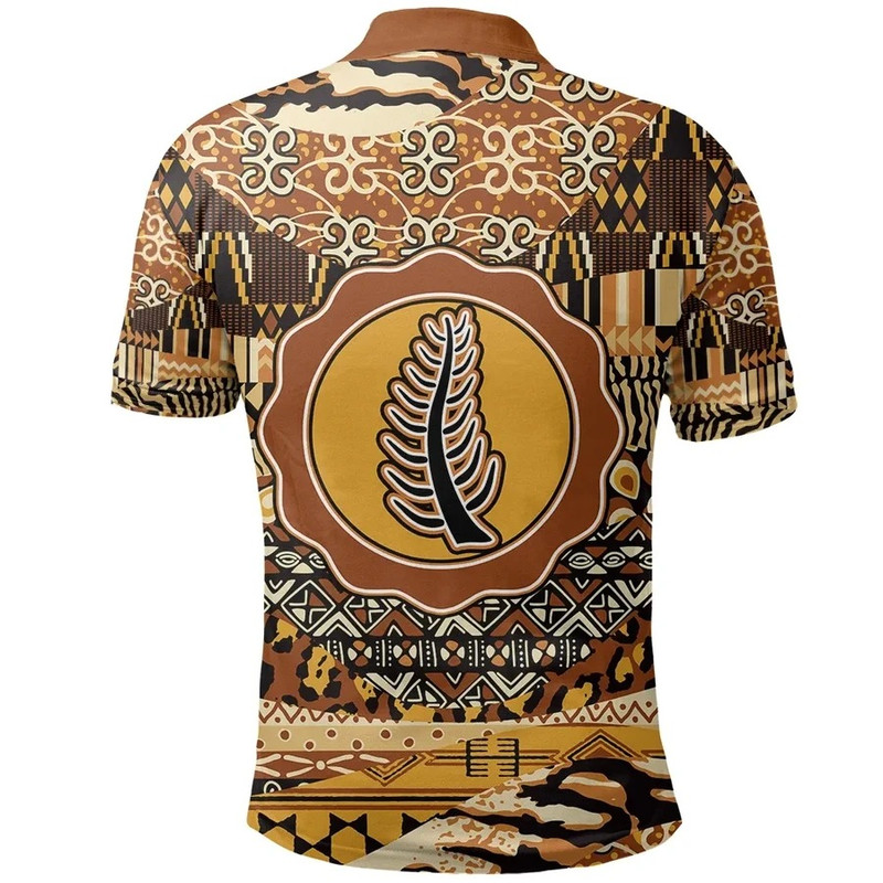 Nyame Nti Polo Shirt Leo Style, African Polo Shirt For Men Women