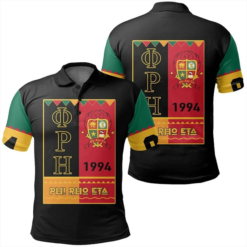 Phi Rho Eta Black History Month Polo Shirt, African Polo Shirt For Men Women
