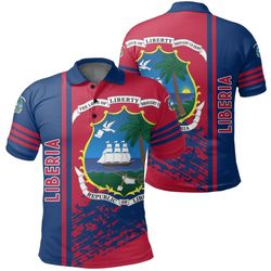 liberia quarter style polo shirt, african polo shirt for men women