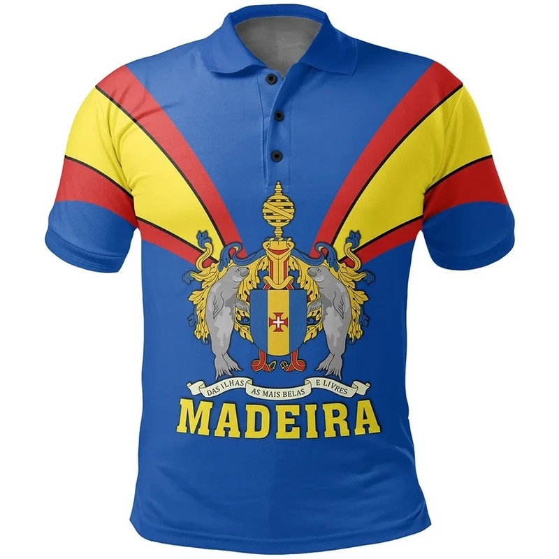 Madeira Polo Shirt Tusk Style, African Polo Shirt For Men Women