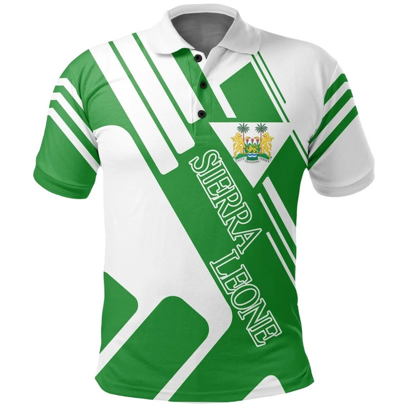 Sierra Leone Polo Shirt Rockie Style, African Polo Shirt For Men Women
